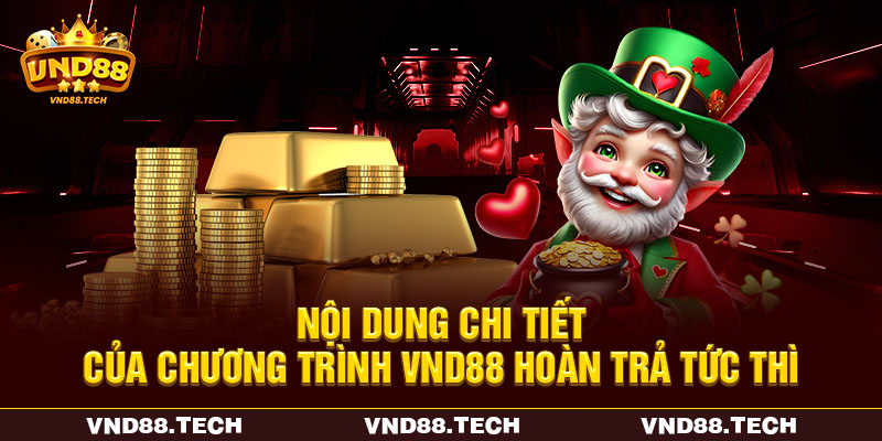 Nội dung chi tiết của chương trình VND88 hoàn trả tức thì